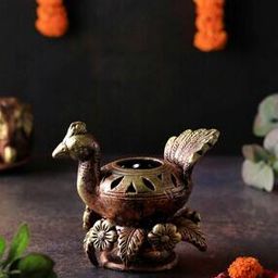 Peacock Akand Terracotta Jyot-image-32