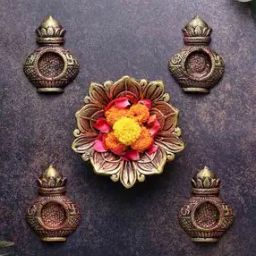 Set of 4 Kalash T-Light Diyas-29