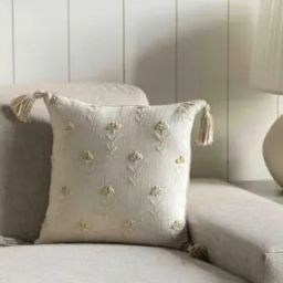 Embroidered Square Cushion Cover 16" x 16"-image-27