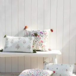 Floral Print Cushion Cover 8" x 14"-image-72