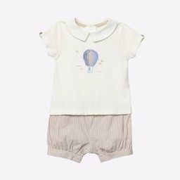 Printed Rompers with Peter-Pan Collar-image-63