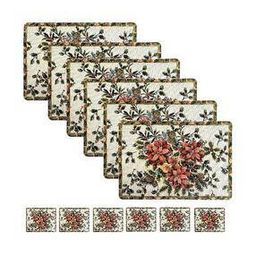 Waterproof 6 Piece Placemats with 6 Piece Coasters Set-image-80