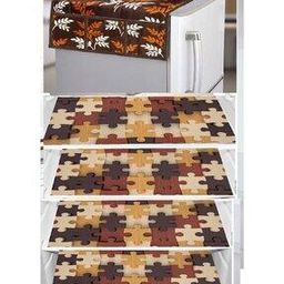 Fridge Top Cover with Fridge Mats-26