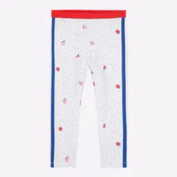 Pack of 2 Printed Leggings with Contrast Panels-image-23