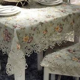 Floral Print 6-Seater Table Cover-46
