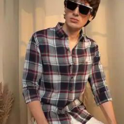 Men Checked Regular Fit Shirt with Patch Pocket-picture-8