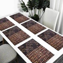 cread craft Set of 6 Waterproof Non-Slip Placemats image 1