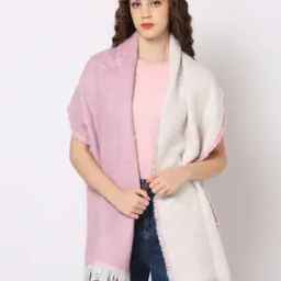 Women Stole with Frayed Hem-picture-53