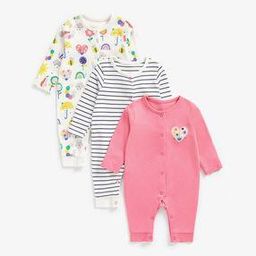 Pack of 3 Printed Rompers-image-73
