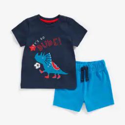 Dino Print T-shirt with Shorts-picture-2