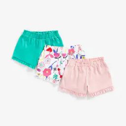 Pack of 3 Shorts with Ruffled Hems-picture-31