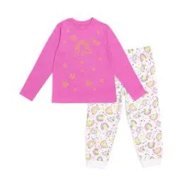 Star Print Round-Neck Top & Pyjama Set-image-37