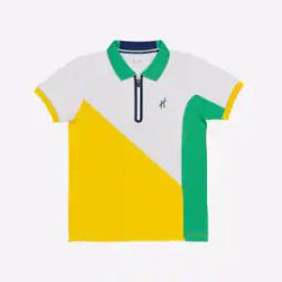 Colourblock Polo T-shirt-image-46