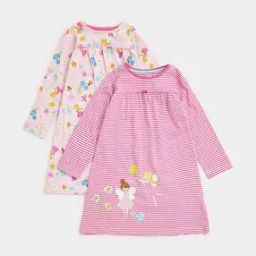 Pack of 2 Floral Print A-line Dresses-image-1