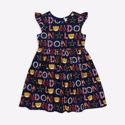 Typographic Print Fit & Flare Dress-picture-33