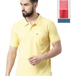Men Pack of 3 Logo Embroidered Polo T-Shirts-picture-27