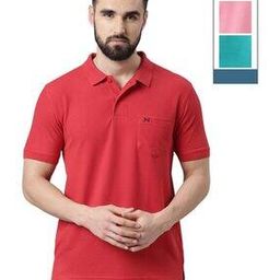 Men Pack of 3 Logo Embroidered Polo T-Shirts-picture-26