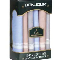 Set of 6 Pure Cotton Handkerchiefs-46