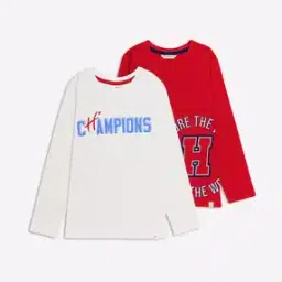 Pack of 2 Printed Round-Neck T-Shirts-image-62