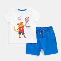 Printed T-Shirts & Shorts Set-image-45
