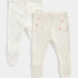 Pack of 2 Bear & Mouse Footed Leggings-image-59