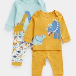 Pack of 2 Printed T-Shirt & Pyjamas Set-picture-13