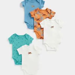 Pack of 5 Printed Bodysuit-picture-18