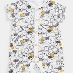 Printed Round-Neck Romper-image-44