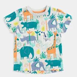 Animal Print Round-Neck T-Shirt-24