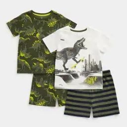 Pack of 2 Printed T-Shirts & Shorts Set-image-18