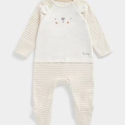Striped Sleepsuit with Applique-17