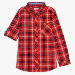 Checked Shirt with Patch Pocket-23