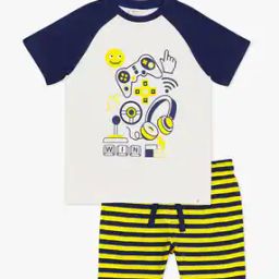 Printed T-Shirt with Shorts-image-40