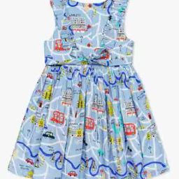 Printed Fit & Flare Dress-image-31