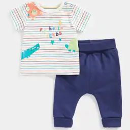 Striped T-Shirt & Joggers Set-picture-39