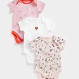Pack of 3 Printed Bodysuits-picture-21