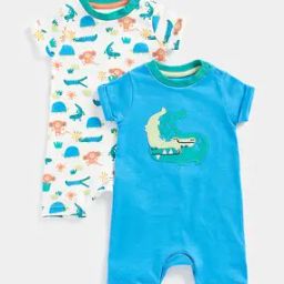 Pack of 2 Printed Rompers-21