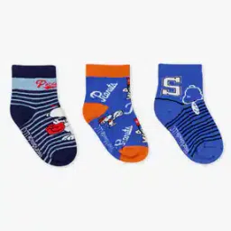 Pack of 3 Boys Graphic Print Socks-image-2