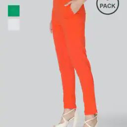 Women Pack of 3 Leggings with Elasticated Waist-image-20