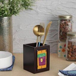 Patchwork Wooden Cutlery Holder-40
