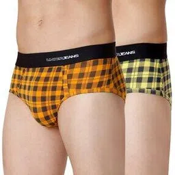 underjeans Pack of 2 Checks Print Briefs-picture-17