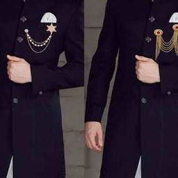 Set of 2 Layered Chain Brooches-19