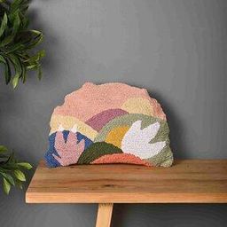 Half Round Truffted Cotton Cushion Cover-image-21