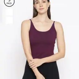 WomenPack of 3 Cut and Sew Seam Camisole-image-95