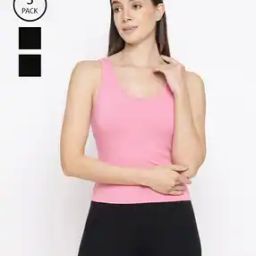 WomenPack of 3 Cut and Sew Seam Camisole-image-82