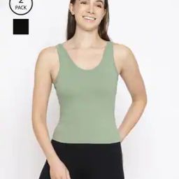 WomenPack of 2 Cut and Sew Seam Camisole-image-77