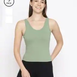 WomenPack of 3 Cut and Sew Seam Camisole-image-100