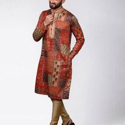 Printed Mandarin Collar Kurta-picture-13