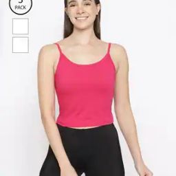 WomenPack of 3 Cut and Sew Seam Camisole-image-74