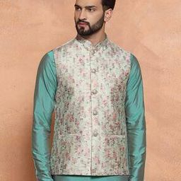 Floral Print Nehru Jacket-picture-40